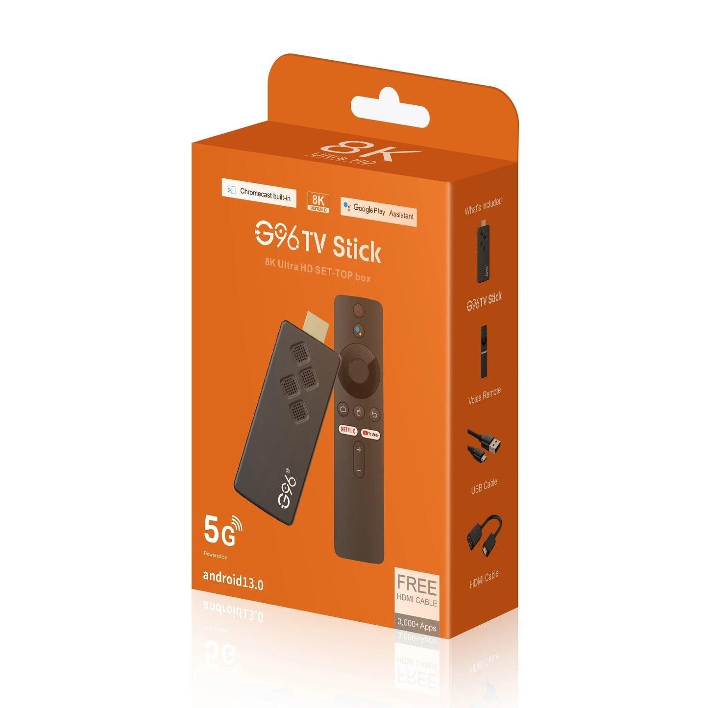 4. G96 H313 4K Android TV Stick - Prestige Shoppes