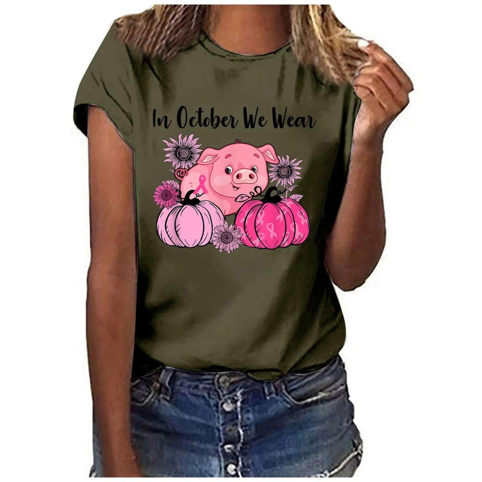 Breast Cancer Awareness Women T-Shirt - Prestige Shoppes