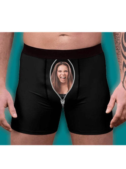 Custom Face Men Print Boxer Briefs Gift - Prestige Shoppes