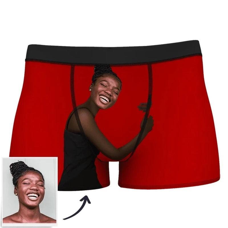 Custom Photo Boxer Underwear for Him Boyfriend Husband Underpants Briefs - Prestige Shoppes