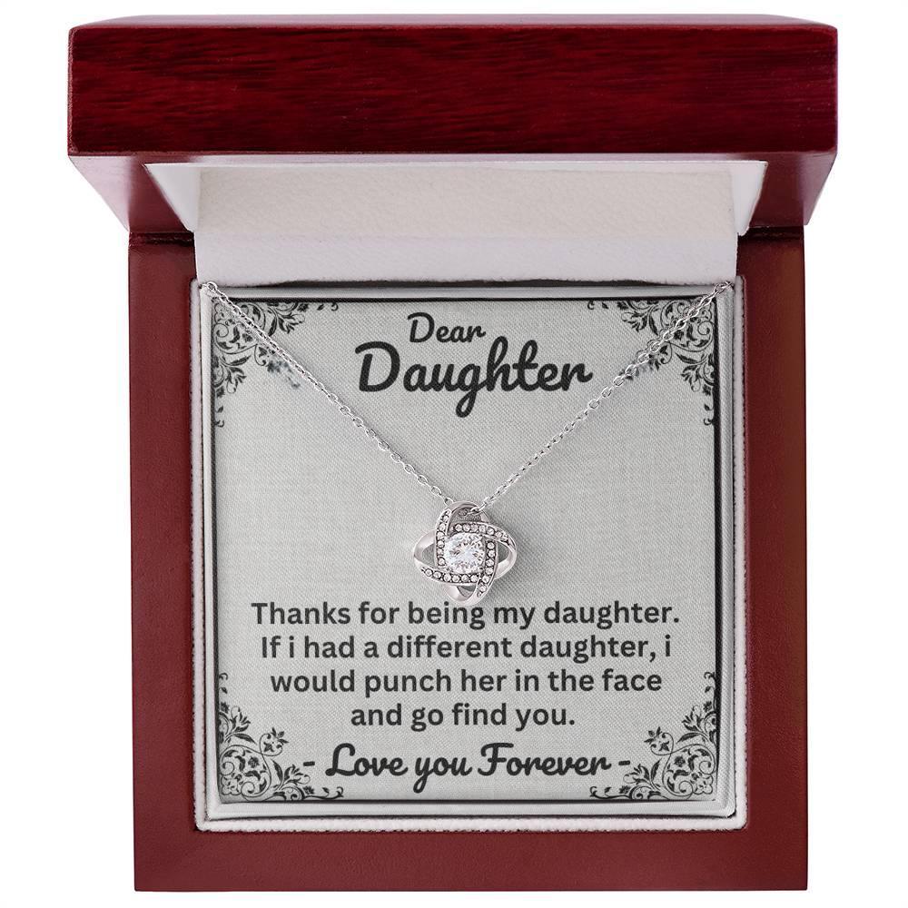 Dear Daughter I Will Find You - Love Knot Necklace - Prestige Shoppes