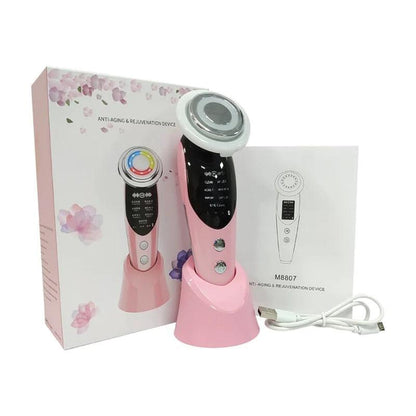 Facial Massager with Light Therapy – Anti - Aging Beauty Device - Prestige Shoppes