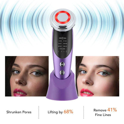 Facial Massager with Light Therapy – Anti - Aging Beauty Device - Prestige Shoppes