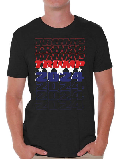 Trump 2024 Shirt USA Trump Flag Tshirt - Prestige Shoppes